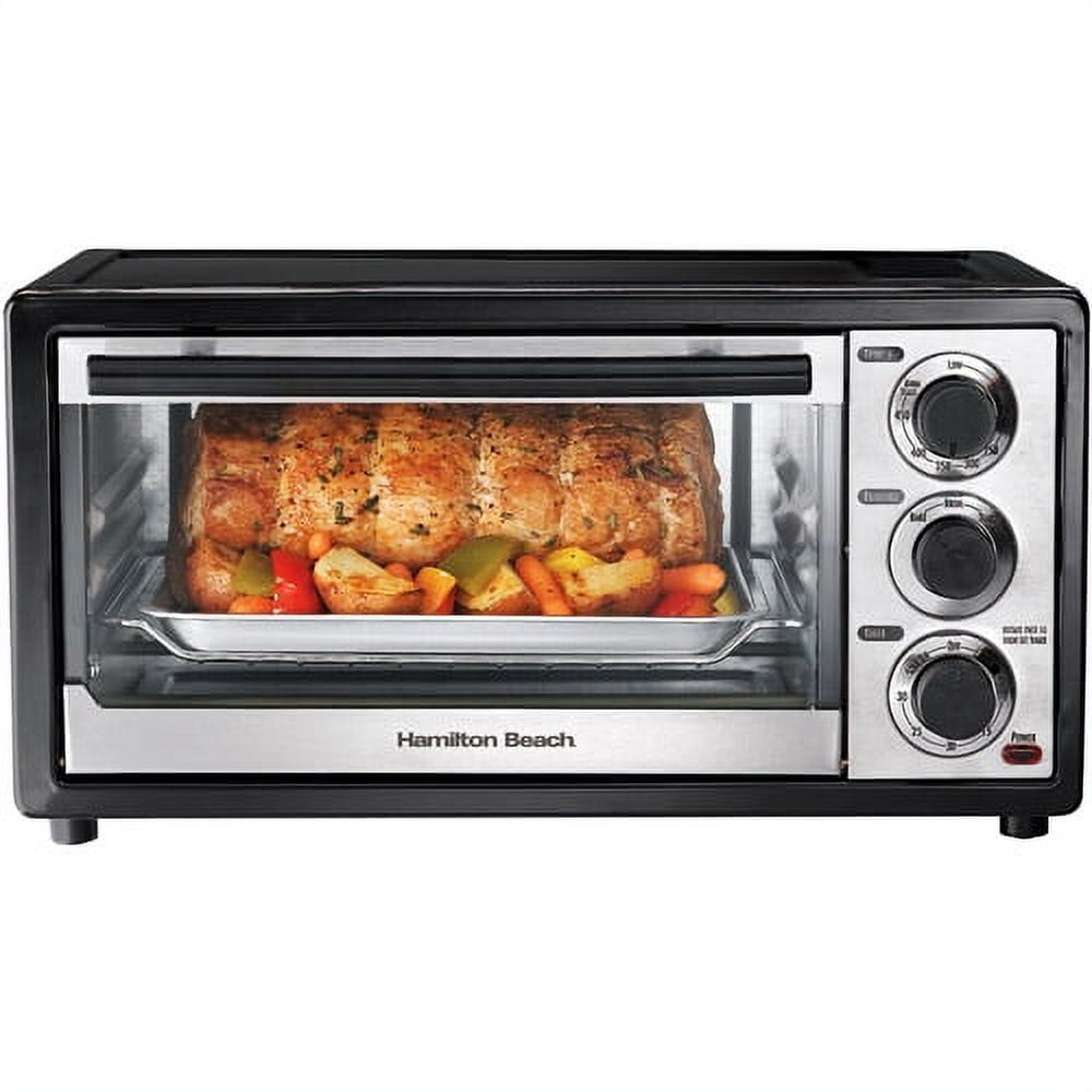 Hamilton Beach Sure-Crisp Air Fryer Toaster Oven, 6 Slice Capacity,  Stainless Steel, 31196