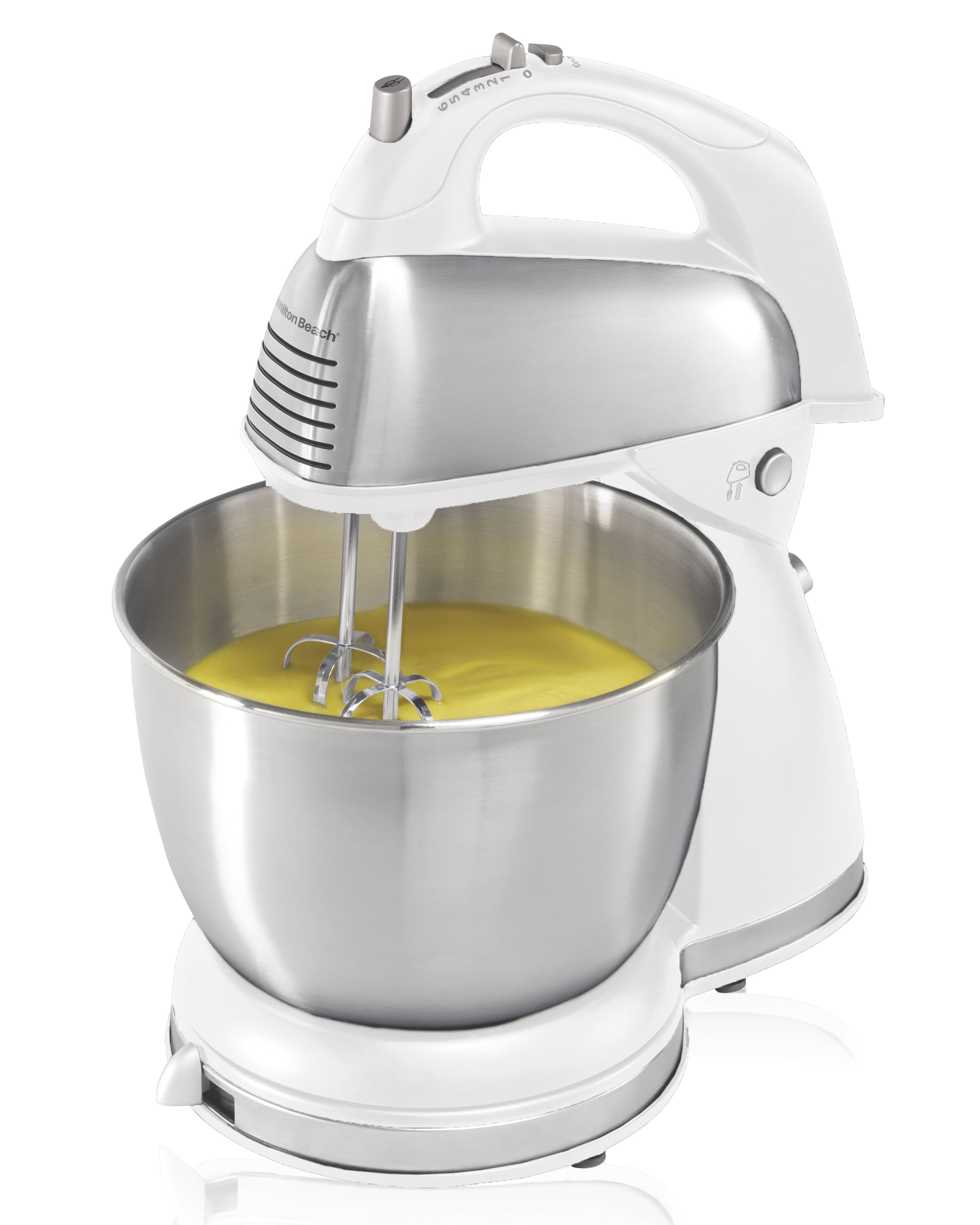 Hamilton Beach 62636 6 Speed Hand Mixer with Easy Clean Beaters White 