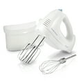 thumbnail interactive-video image 1 of Hamilton Beach 6-Speed Electric Hand Mixer, with QuickBurst, Storage Case & 3 Attachments, Mixer for Kitchen, White, 1 of 11