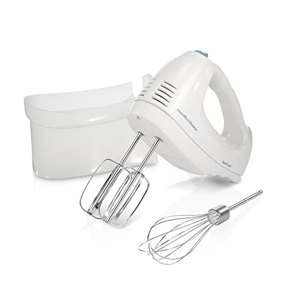 Hamilton Beach Professional 7-Speed Black Hand Mixer with SoftScrape  Beaters, Whisk, Dough Hooks and Snap-On Storage Case 65655 - The Home Depot