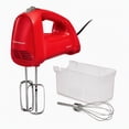 thumbnail image 1 of Hamilton Beach Electric Hand Mixer with QuickBurst, 6-Speed Corded, 250W, 3 Attachments and Snap-On Storage, Red, 1 of 8