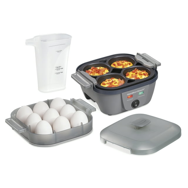 Hamilton Beach 6in1 Electric Egg Cooker for Hard Boiled Eggs, Egg