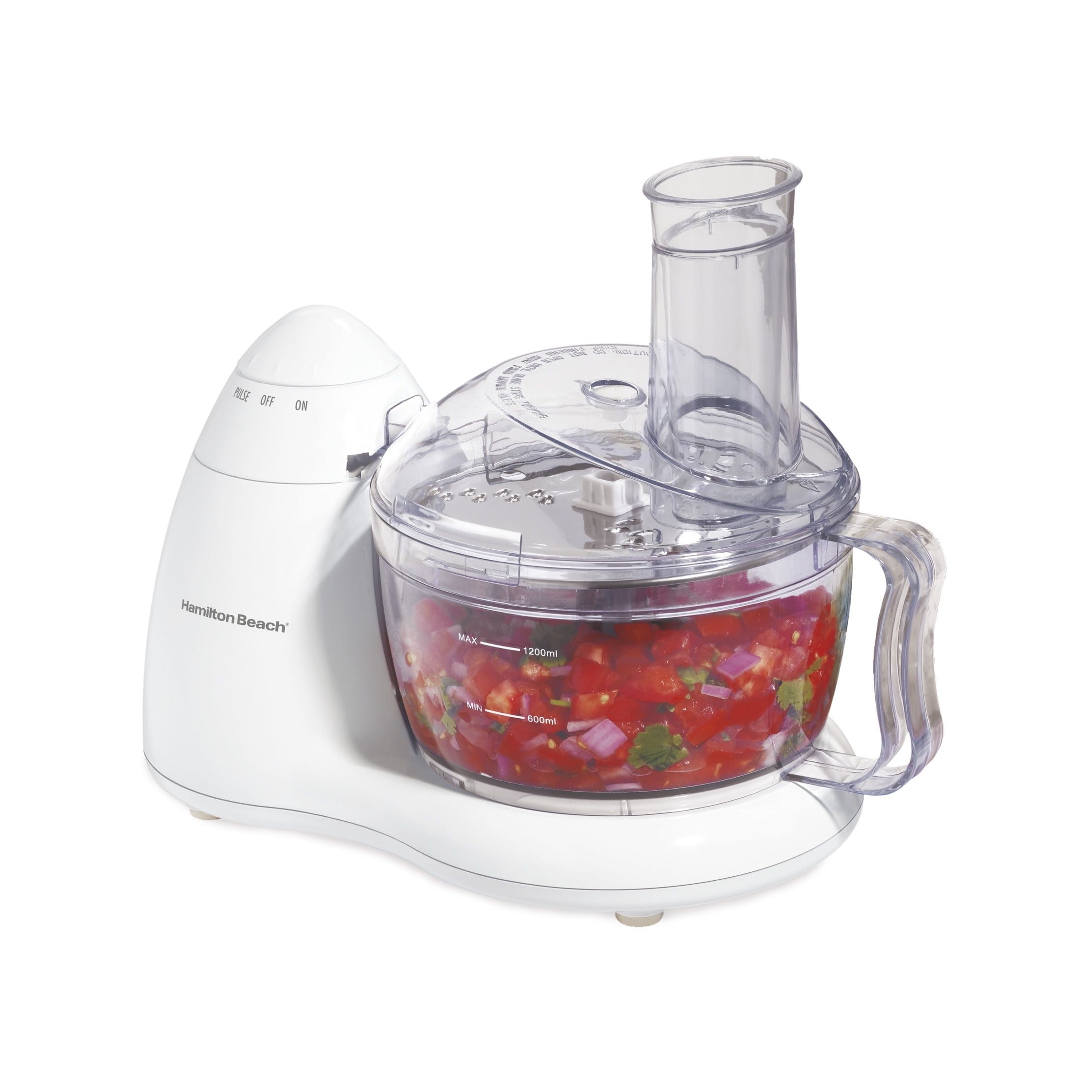 Hamilton Beach 8 Cup Electric Food Chopper & Mini Food Processor, White