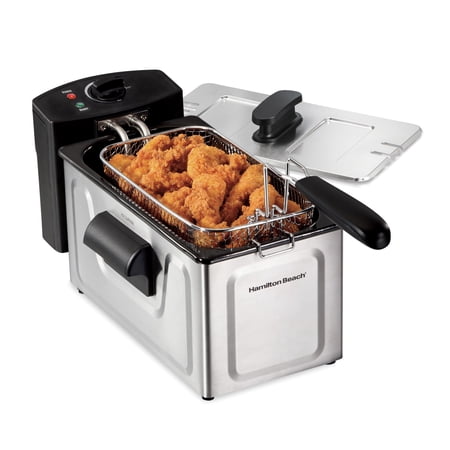 Hamilton Beach - 8 Cup Professional Style Deep Fryer - STAINLESS STEEL