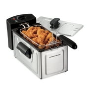 Hamilton Beach 8 Cup Deep Fryer, Family-size Food Capacity cooks up to 6 cups of Food, Black, 35335
