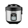 thumbnail interactive-video image 1 of Hamilton Beach 8 Cup Rice Cooker & Food Steamer with Steam & Rinse Basket, Stainless Steel, 1 of 10