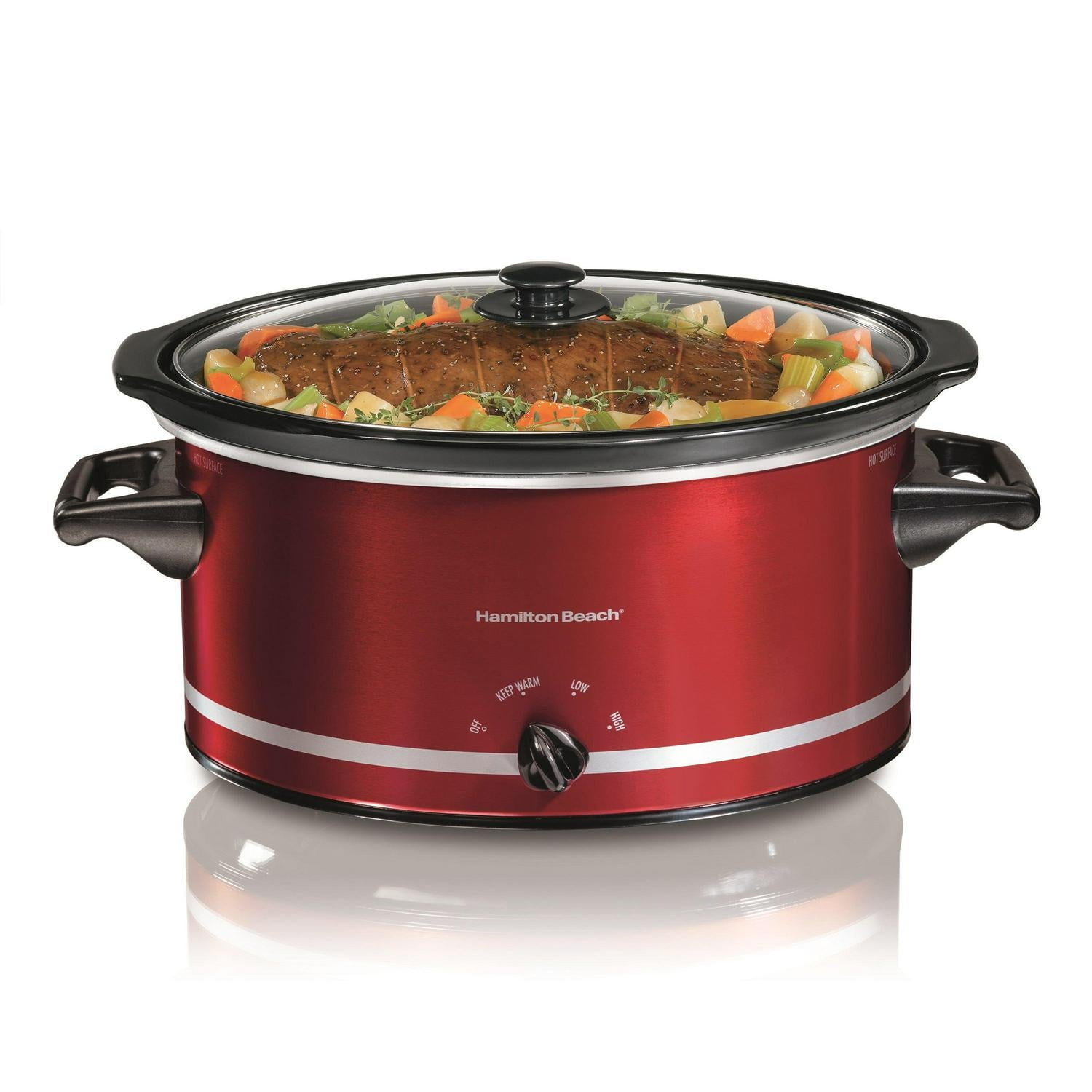Hamilton Beach 8 Quart Slow Cooker Red
