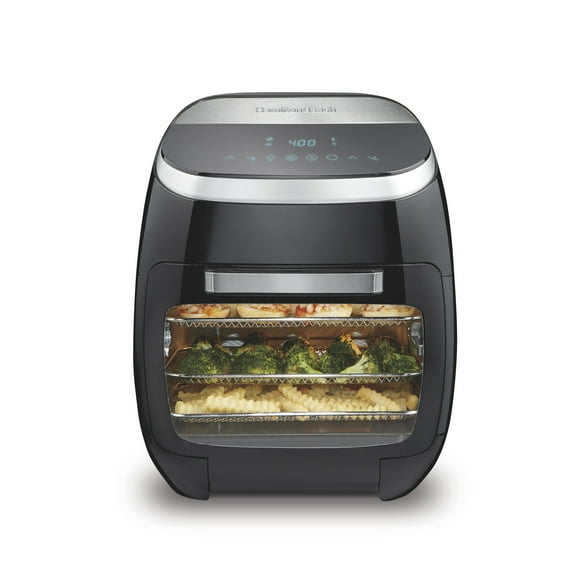 Hamilton Beach 11.6 Quart Air Fryer Oven with Rotisserie, Black and Stainless Steel