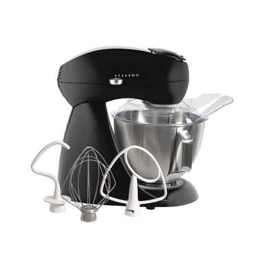 Hamilton Beach All-Metal Stand Mixer with 12 Speeds, 400 Watt Motor, 4.5 Quart Stainless Steel Bowl, Black, 63227