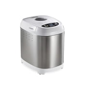 Hamilton Beach 2 lb Bread Maker Machine, Artisan Dough Bread Maker with 14 Settings, White & Stainless Steel