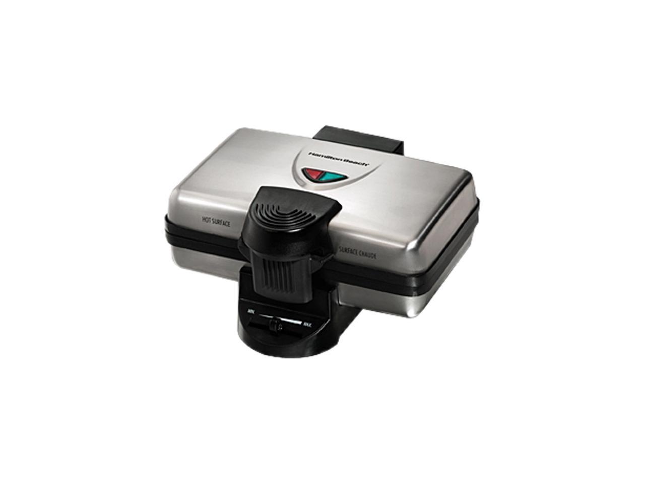 Hamilton Beach Belgian Style Waffle Baker, NonStick Waffle Maker Grids