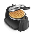 thumbnail interactive-video image 1 of Hamilton Beach Belgian Waffle Maker with Removable Non-Stick Grids, Roataing Waffle Iron, Stainless Steel, 1 of 11