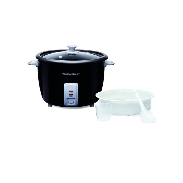 Hamilton Beach Black 30 Cups Capacity (Cooked) Rice Cooker
