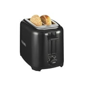 Hamilton Beach Brands 255044 2 Slice Extra Wide Toaster, Black