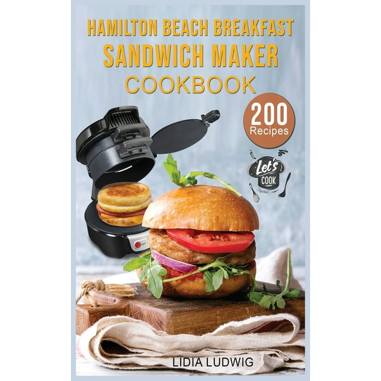 Hamilton Beach Breakfast Sandwich Maker w/ Recipe Book 