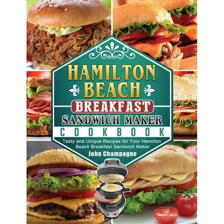 Hamilton Beach Breakfast Sandwich Maker w/ Recipe Book 