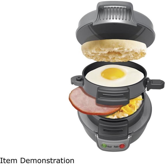 Hamilton Beach Breakfast Sandwich Maker, Gray 25475