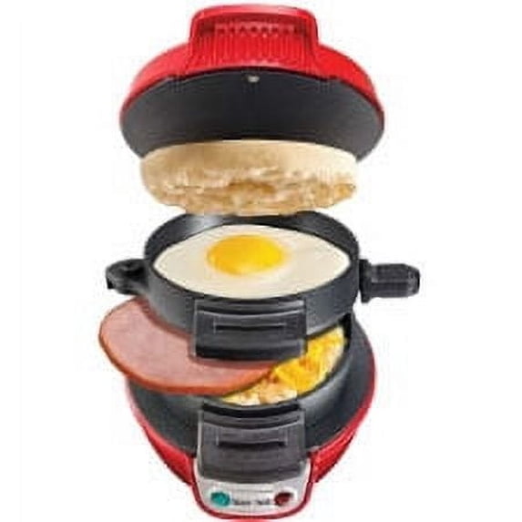 Hamilton Beach Breakfast Sandwich Maker, Red (25476)