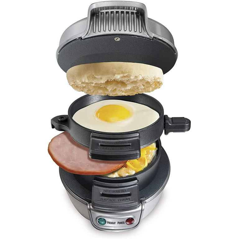 Breakfast Sandwich Maker, Silver - 25475A