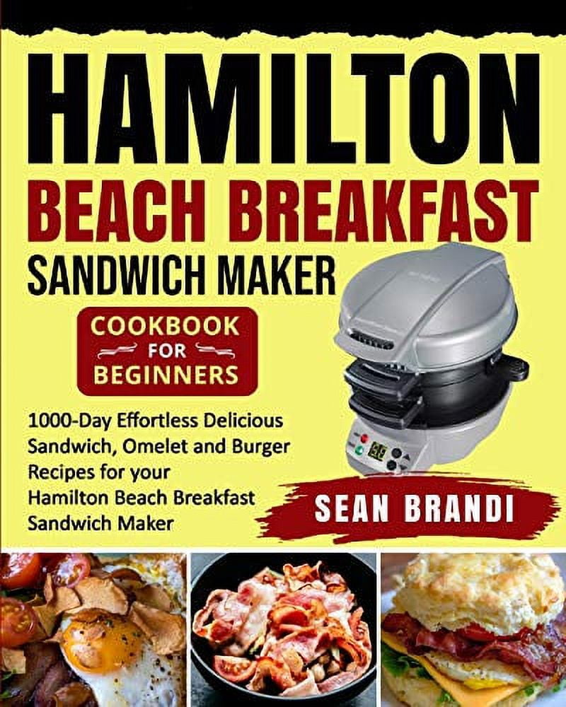 PreOwned Hamilton Beach Breakfast Sandwich Maker cookbook for