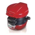 thumbnail interactive-video image 1 of Hamilton Beach Breakfast Sandwich Maker with Egg Cooker Ring, Breakfast Station, Red, 1 of 11