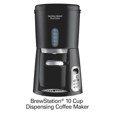 Hamilton Beach 10-Cup Programmable Drip Coffee Maker Machine, Dispensing Coffee Pot, Cafetera, Black