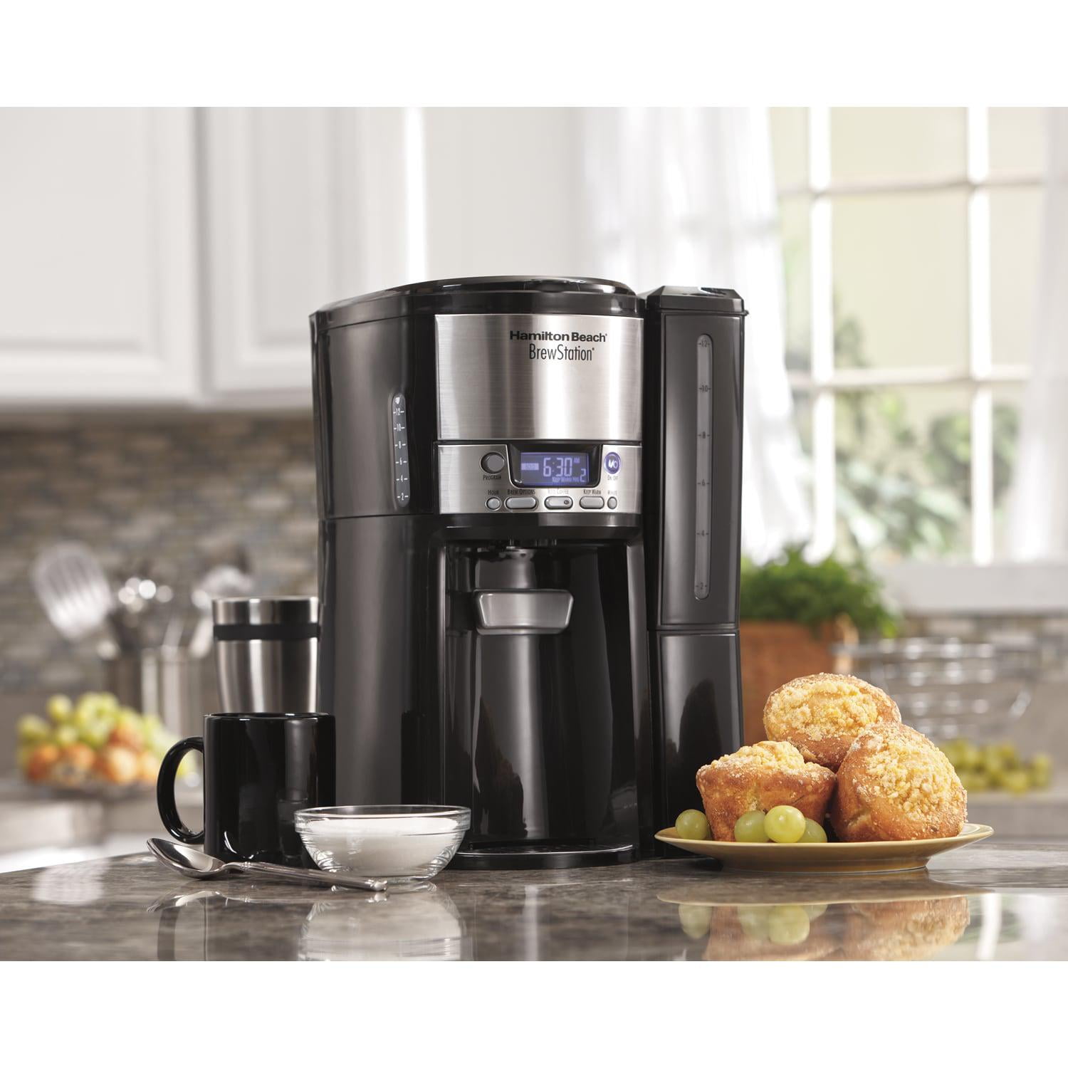 Hamilton Beach BrewStation 12Cup Programable Dispensing Coffee Maker Black
