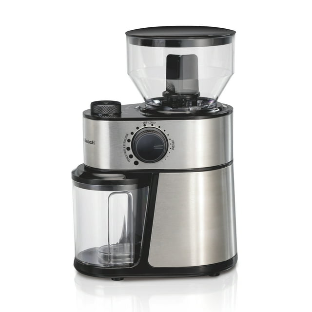 Hamilton Beach Burr Coffee Grinder, 18 Grind Settings, Grinds Enough to