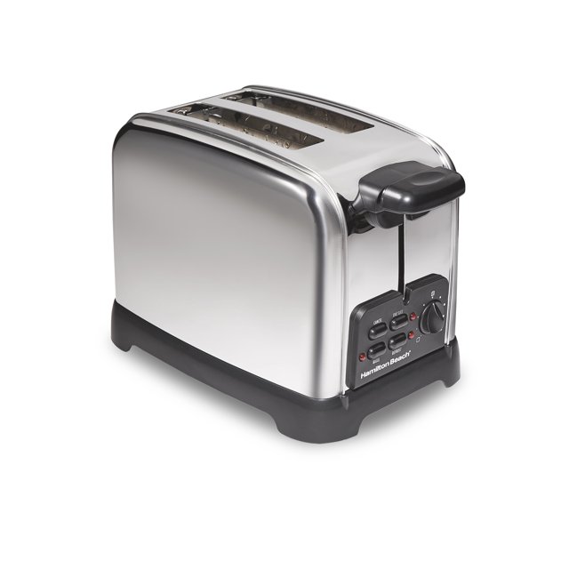 Hamilton Beach Classic Stainless Steel 2 Slice Toaster with SureToast Technology & Toast Boost