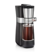 Hamilton Beach Convenient Craft Rapid Cold Brew & Hot Coffee Maker, Single Serve Ground Coffee Brewer, 16 oz Capacity, Black