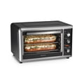 thumbnail interactive-video image 1 of Hamilton Beach Countertop Toaster Oven with Convection & Rotisserie, Extra Large Capacity, Black, 1 of 9