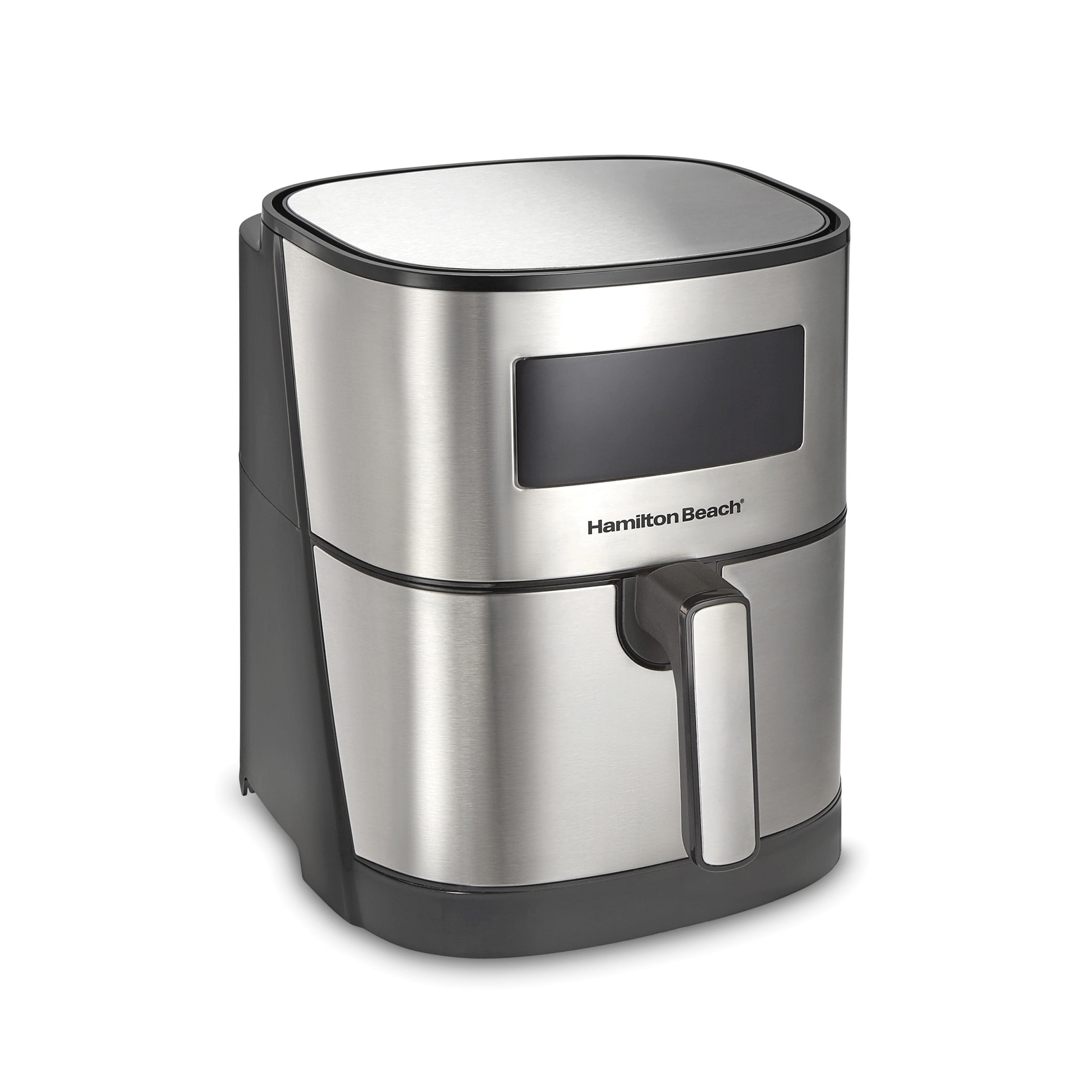 Hamilton Beach 5.8 Quart Air Fryer with Digital Touch Controls and Nonstick Basket, Stainless Steel