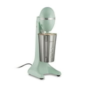 Hamilton Beach DrinkMaster Drink Mixer, Retro Milkshake Maker & Milk Frother, 2 Speeds, Extra-Large 28 oz. Stainless Steel Cup, Mint