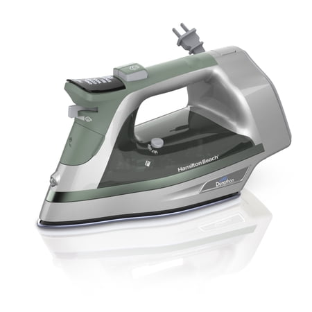 Hamilton Beach Durathon Digital Clothing Iron, Steam Iron for Clothes with Nonstick Soleplate