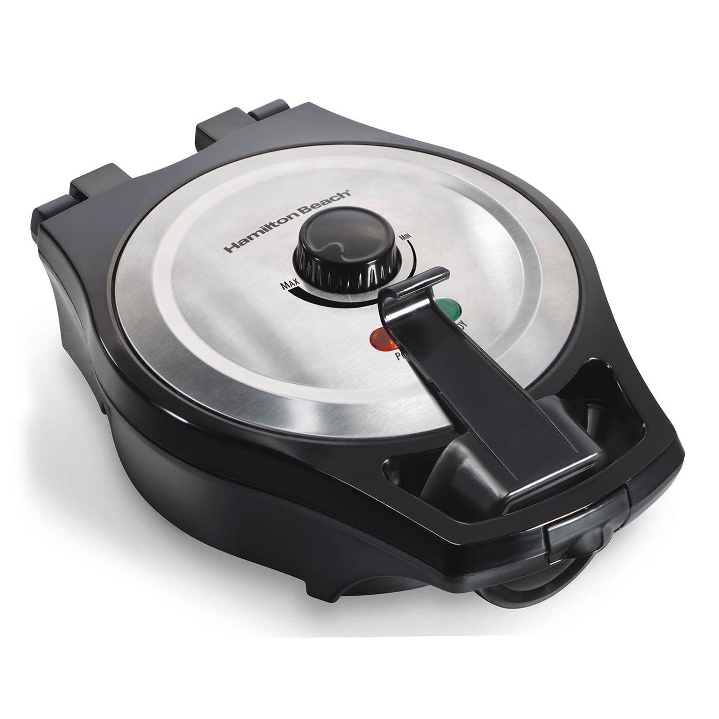 Hamilton Beach Durathon NonStick MessFree Belgian Waffle Maker, Black