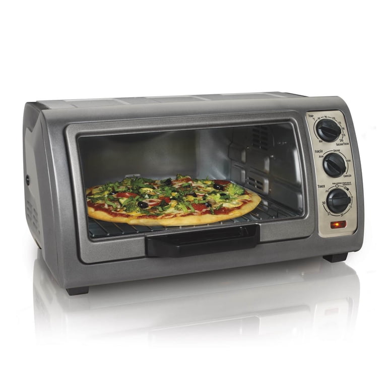 Hamilton Beach Easy Reach 1500 W 6-Slice Black Toaster Oven
