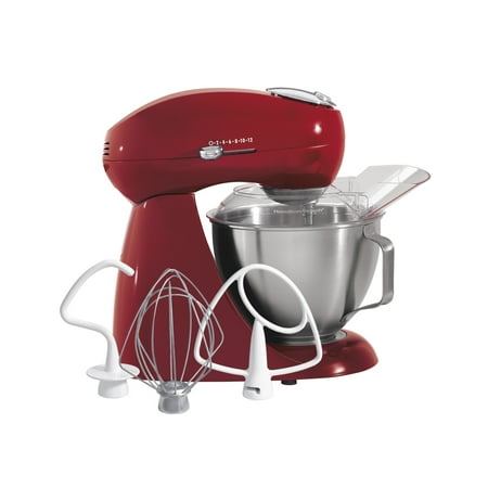Hamilton Beach - Eclectrics All-Metal Stand Mixer - Red