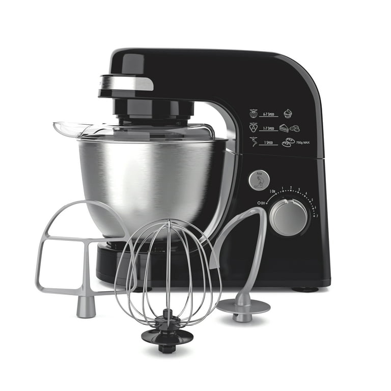 Hamilton Beach スタンドミキサー ブラック Hamilton Beach 4 Quart Stand Mixer for Kitchen, 7 Speeds