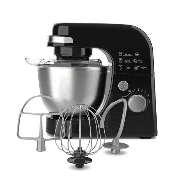Hamilton Beach Electric Stand Mixer, 4 Quart Stainless Bowl, 7 Speeds