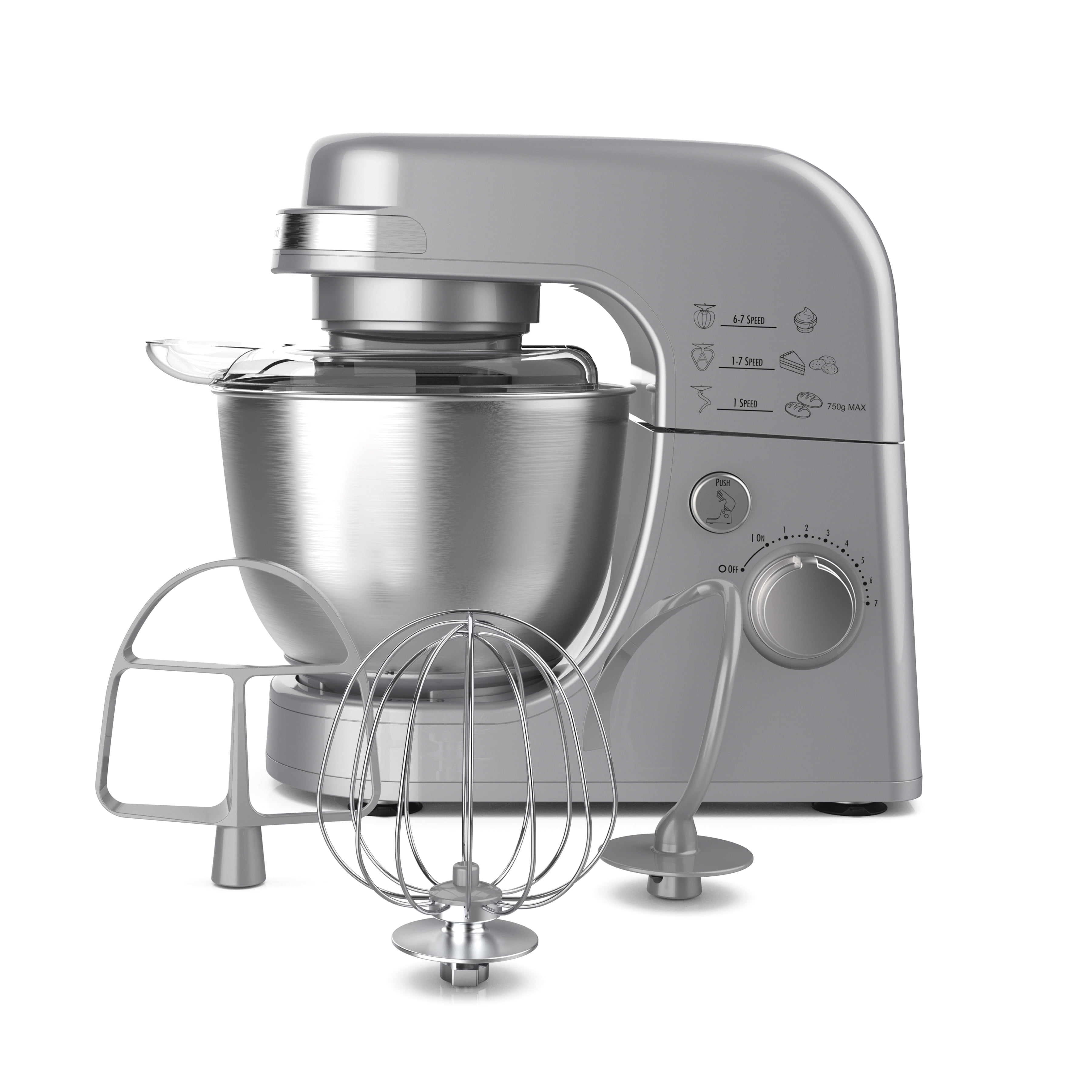 Scovill Hamilton Beach Stand Mixer Model 60 10 Speed Gold With Dough Hook ,  Stainless Steel Mixing Bowls 
