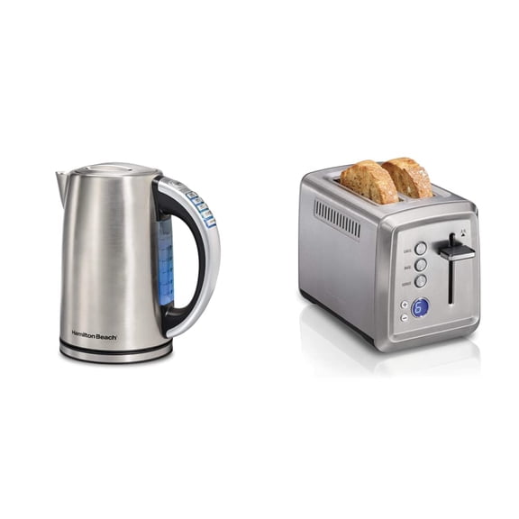 Hamilton Beach Electric Tea Kettle, Toaster & Accessories Bundle