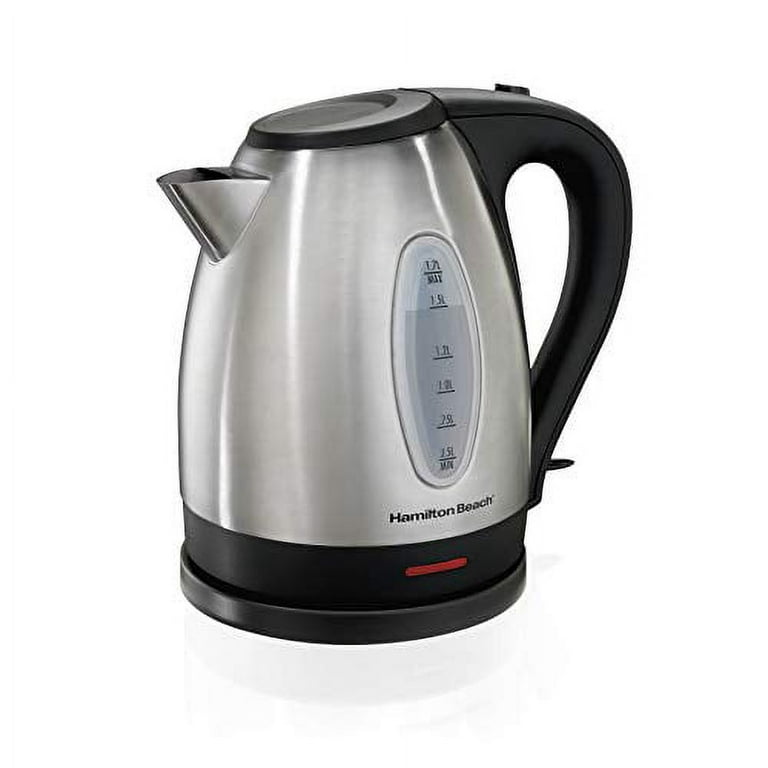 Hamilton Beach Electric Tea Kettle, Water Boiler & Heater, 1 L, Cordless,  Auto-Shutoff & Boil-Dry Protection, Stainless Steel (40998)