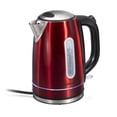 thumbnail image 1 of Hamilton Beach Electric Tea Kettle, Water Boiler & Heater, 1.7 Liter, Cordless Serving, 1500 Watts for Fast Boiling, Auto-Shutoff and Boil-Dry Protection, Red with LED Light Ring (41060) 1.8 Quart, 1 of 16