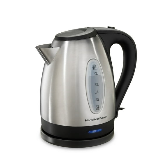 Hamilton Beach Stainless Steel Electric Kettle, Tea & Water Kettle, 1.7L