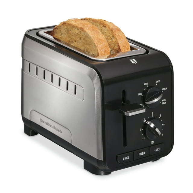 Hamilton Beach ExpertToast 2 Slice Toaster, Adjustable Settings and
