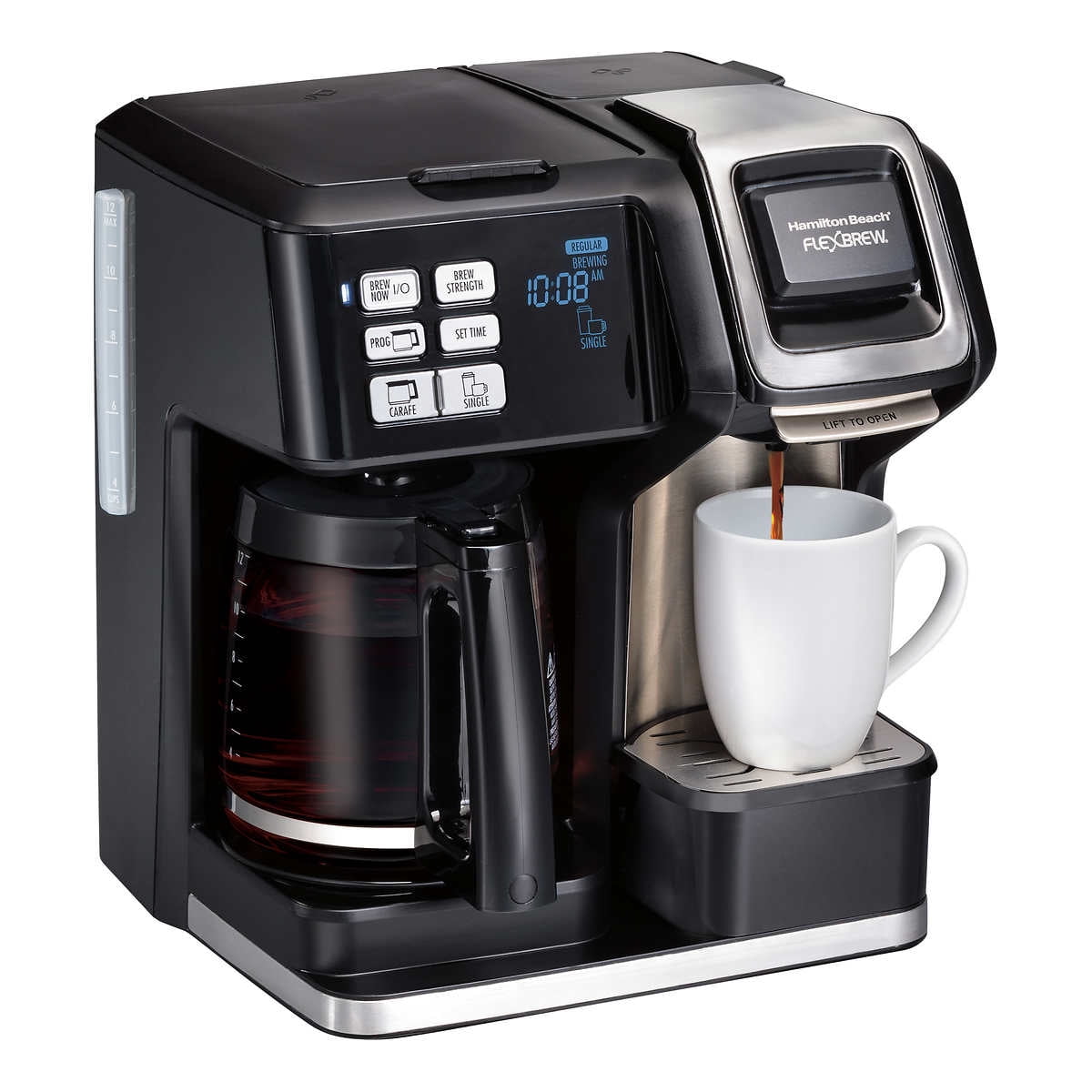 Hamilton Beach FlexBrew 2Way Coffee Maker KCup and Ground Coffee