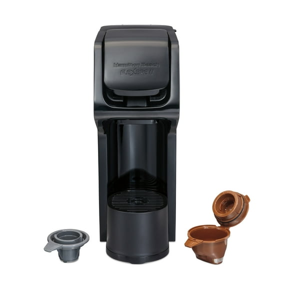 Open Box Hamilton Beach FlexBrew Single Serve Coffee Maker, K Cup Pod Compatible Coffee Maker with Capacitive Touch Controls