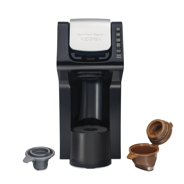 Hamilton Beach FlexBrew SingleServe Coffee Maker, Removable 50 oz