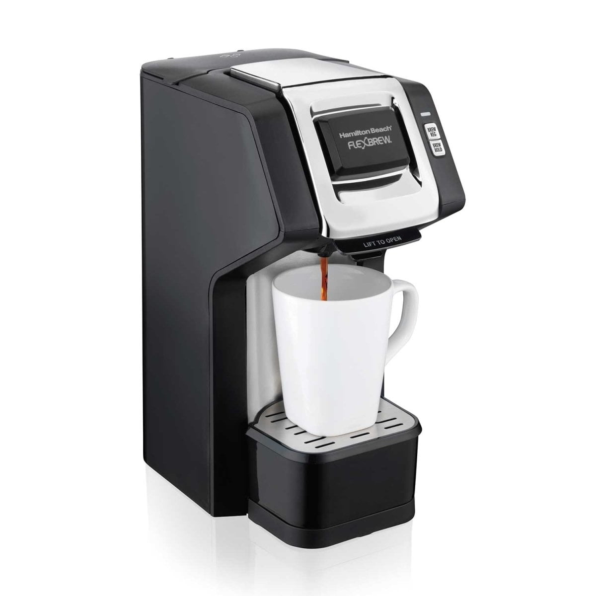 Hamilton Beach® FlexBrew® Single-Serve Coffee Maker with 50 oz. Removable  Reservoir & Reviews