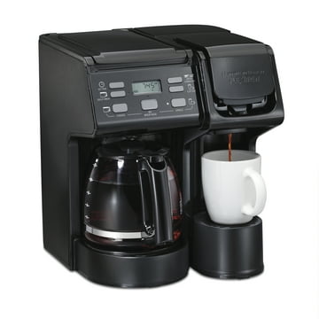 Hamilton Beach FlexBrew Trio Coffee Maker, Single Serve or 12 Cups, Black, 49904